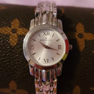 Anne‎ Klein 10/8073 Silver Tone Quartz Women's Watch Sz. 6" New Battery